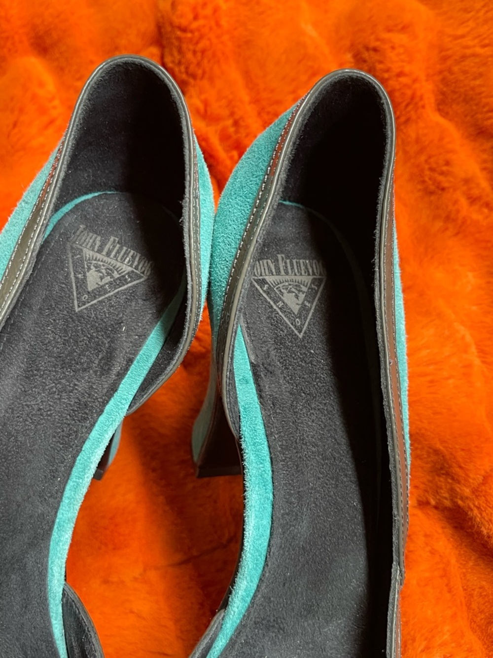 John Fluevog miracles cana turquoise shoes - Picture 10 of 14